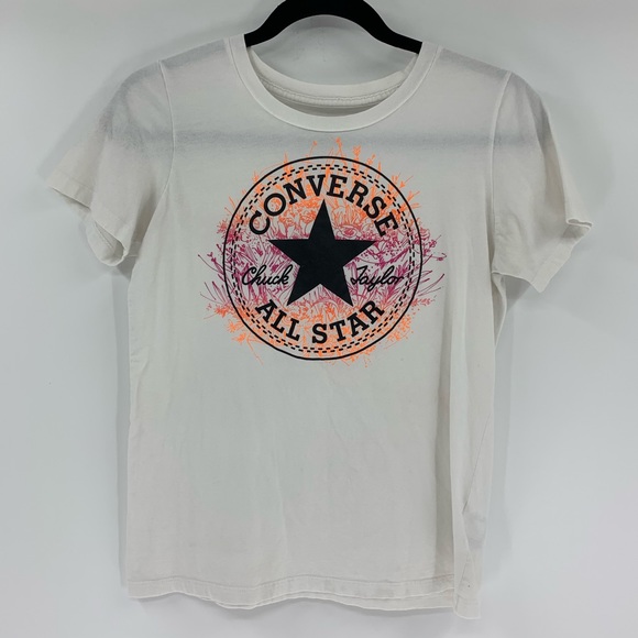 Converse Classic Fit White Tee Small - Picture 1 of 5